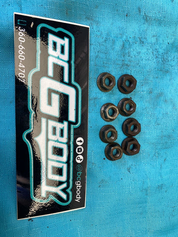 1981-1987 BGBody Buick Regal GN Rear Bump Stop Nuts x8 Set OEM GM