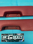 1978 - 1982 Chevy Malibu GBODY Original GM 4 Door Carmine Short Armrest Pad Pair