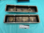 Edelbrock Small Block Chevy 305 327 350 Engine Valve Cover Set Reproduction