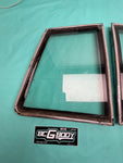 1981 - 1988 Gbody Monte Carlo Vinyl Top Quarter Window w/ Chrome Trim OEM GM