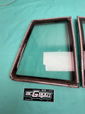 1981 - 1988 Gbody Monte Carlo Vinyl Top Quarter Window w/ Chrome Trim OEM GM