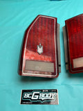 1986-1988 Gbody Chevrolet Monte Carlo LS SS Tail Light Lamp Lens Pair OEM GM