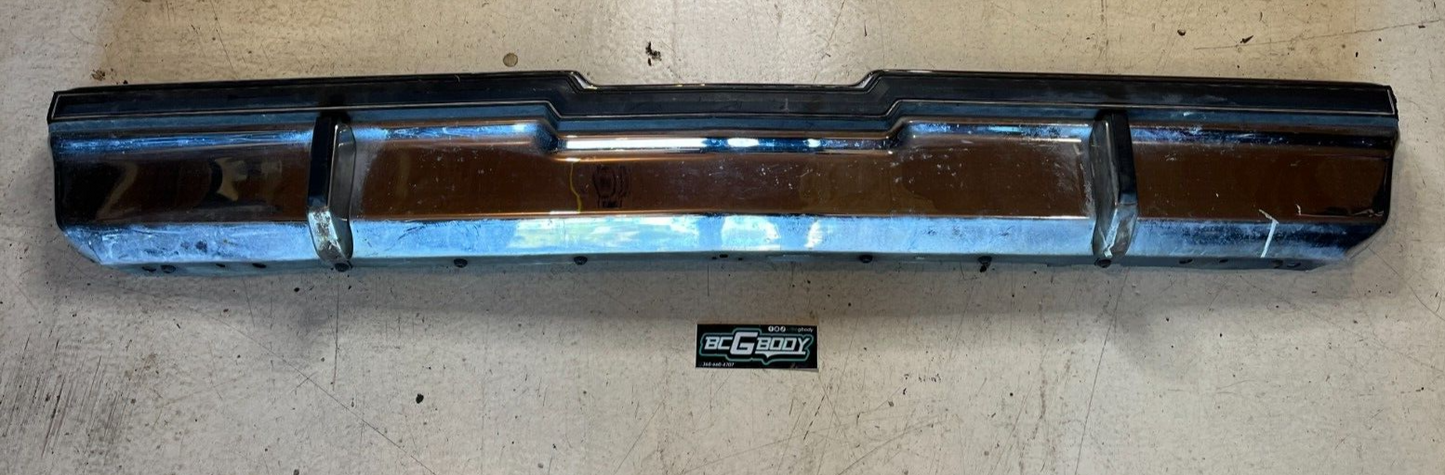 1981 - 1987 Gbody Buick Regal Rear Chrome Bumper W/ Impact Strip OEM Genuine GM