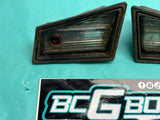 1978-1988 Gbody Monte Rear Tag Pocket License Plate Light Lens Pair OEM GM