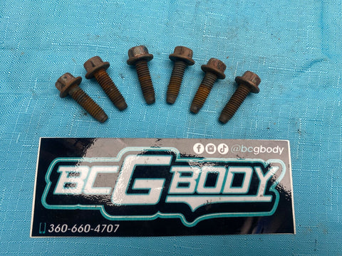 1978-1988 Gbody Cutlass Monte Regal Left  Door Hinge Bolts x6 Set GM