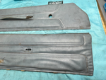 1978 - 1980 Gbody Monte Carlo Upper Door Panels Blue Manual Window Pair OEM GM