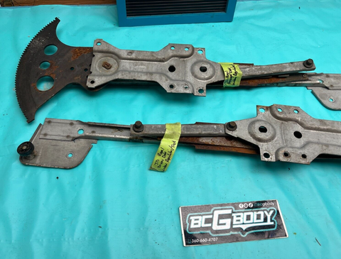 1978-1987 Gbody Regal Power Window Regulator And Horizontal Track Pair OEM GM