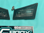 1978-1988 Gbody Monte Rear Tag Pocket License Plate Light Lens Pair OEM GM