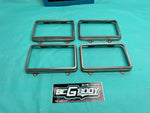 1978 - 1987 Gbody Regal Monte El Camino 4x6 Headlight Lamp Trim Ring Set OEM GM