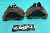 1980-1986 Gbody Monte Cutlass Regal Elco Headlight Bucket & Retainer SET OEM GM