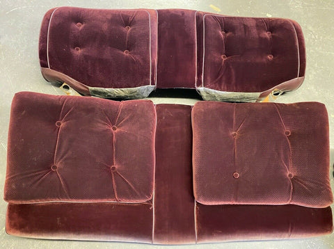 1978-1987 Gbody Cutlass Pillow Top Rear Bench Seat Regal Maroon OEM GM Nice