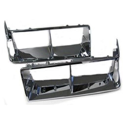 HEADLAMP BEZEL; CHROME; PLASTIC; LH/RH PAIR; 84-87 REGAL; 2-DOOR MODELS ONLY