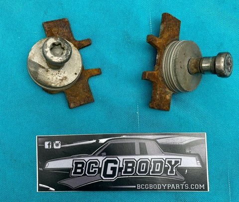 1978-1988 Gbody Cutlass Door Jamb Striker Bolt Pair Monte Regal Malibu OEM GM