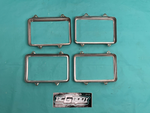 1978 - 1987 Gbody Regal Monte El Camino 4x6 Headlight Lamp Trim Ring Set OEM GM