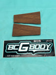 1981-1988 Gbody Cutlass Woodgrain Trim Pull Strap Cover Escutcheon Pair OEM GM