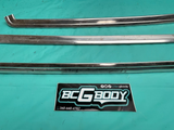 1978 - 1981 Gbody Chevrolet Malibu 4 Door Front Window Trim Set Chrome OEM GM