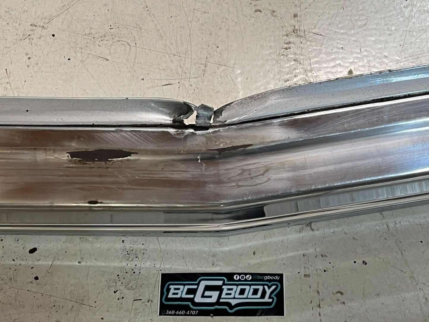 1978-1983 Gbody Chevrolet Malibu Smoothie Chrome Bumper Front OEM Genuine GM