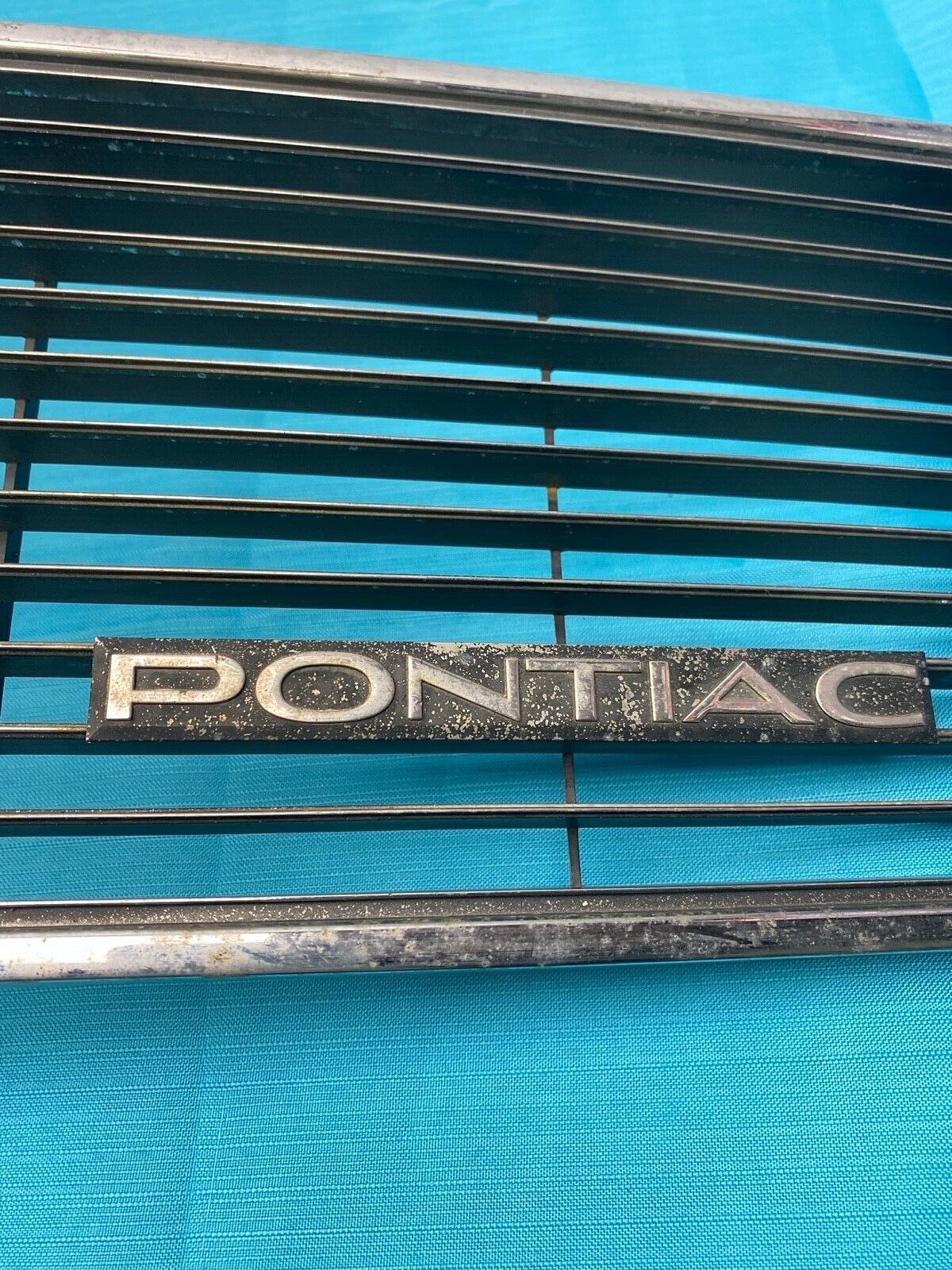 Vintage Factory Pontiac Grille With Emblem OEM Genuine GM Original