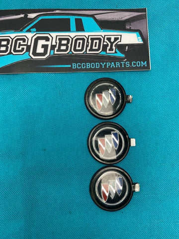 1981-1983 Buick Regal Horn Button Centre Pad Emblem Badge Tri Shield EACH OEM GM