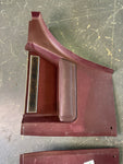 1981 - 1988 Oldsmobile Cutlass Gbody Rear Lower Panel Interior Pair Red OEM GM