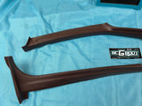 1981 - 1988  Gbody Regal Cutlass Monte B-Pillar Interior Trim Pair Brown GM OEM