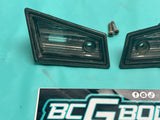 1978-1988 Gbody Monte Rear Tag Pocket License Plate Light Lens Pair OEM GM