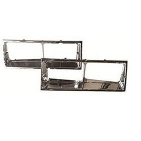 HEADLAMP BEZEL SET; CHROME; LH/RH PAIR; 81-86 CUTLASS SUPREME