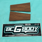 1981-1988 Gbody Cutlass Woodgrain Trim Pull Strap Cover Escutcheon Pair OEM GM