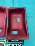 1978 - 1981 Chevrolet Malibu 4 Door Rear Door Handle Panel Bezel Pair Red OEM GM