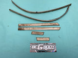 1981 - 1988 Gbody Body Side Chrome Tan Adhesive Molding Trim Set OEM GM