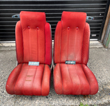 1978 - 1980 Gbody Monte Carlo Manual Bucket Seat Pair W/ Tracks OEM Genuine GM