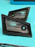 1978-1988 Gbody Monte Rear Tag Pocket License Plate Light Lens Pair OEM GM