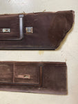 1981 - 1987 GBODY LH RH Upper Interior Brown Power Lock Door Panel Set OEM GM