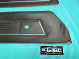 1978-1981 Gbody Malibu Wagon Upper Door Panels Black Manual LH RH OEM Genuine GM