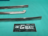 1978 - 1981 Gbody Chevrolet Malibu 4 Door Front Window Trim Set Chrome OEM GM