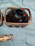 1978-1979 Monte Carlo 5 x 7 Headlight Lamp Bucket Set 1978-1981 Malibu OEM GM