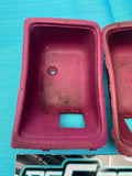 1978 - 1981 Chevrolet Malibu 4 Door Rear Door Handle Panel Bezel Pair Red OEM GM