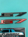 1978-1988 Gbody Chevrolet 267 Emblem Badge Pair Black Red OEM Genuine GM