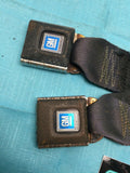 1978 - 1988 Gbody RIGHT REAR Seatbelt buckle Blue OEM GM + Hardware