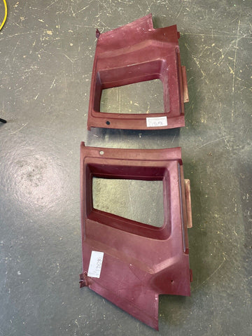 1981 - 1988 Oldsmobile Cutlass Coupe Rear Interior Panels Upper Red OEM GM Nice