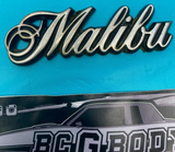 1978-1981 Gbody Chevrolet Malibu Script Chrome Emblem Badge OEM Genuine GM