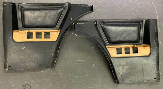 1978-1988 Monte Regal Cutlass Rear Lower Door Panels Black OEM GM 20044094