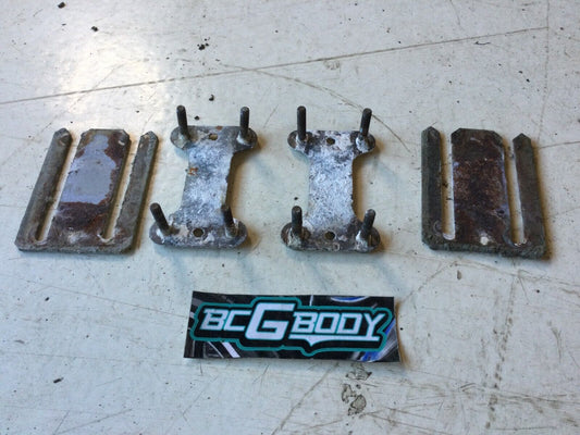 1978 - 1987 Gbody Monte Carlo Bumper Mount Stud Plate Bracket And Shim Set of 4