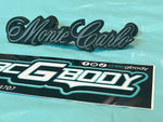 1981 - 1988 Gbody Monte Carlo Front Grille Script Emblem OEM Genuine GM 14043578