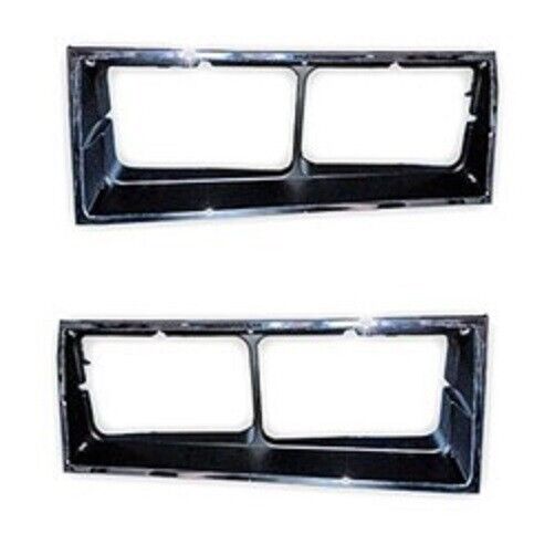 HEADLAMP BEZEL SET; LH/RH PAIR; CHROME; PAINTED; 84 HURST; OLDS; 85-86 OLDSMOBIL