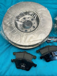 2003-2005 Volvo XC90 Drilled Slotted Brake Rotor And Ceramic Pad Front Rear Kit