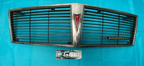 Vintage Factory Pontiac Grille With Emblem OEM Genuine GM Original