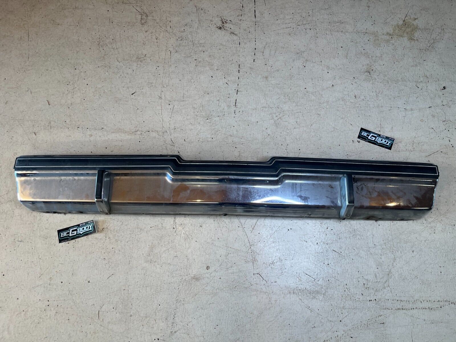 1981 - 1987 Gbody Buick Regal Rear Chrome Bumper W/ Impact Strip OEM Genuine GM