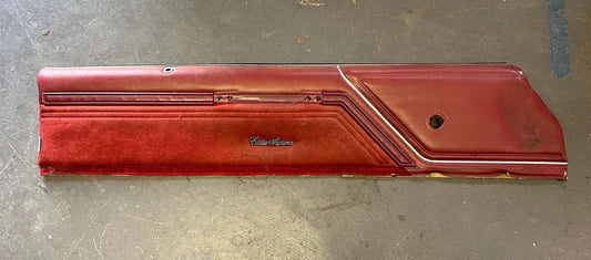 1978 - 1980 Oldsmobile Cutlass Upper Door Panel Red Manual Left Hand OEM GM