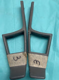 1978-1988 Gbody Monte Cutlass Regal Bench Seat Head Rest Set Pair Gray OEM GM